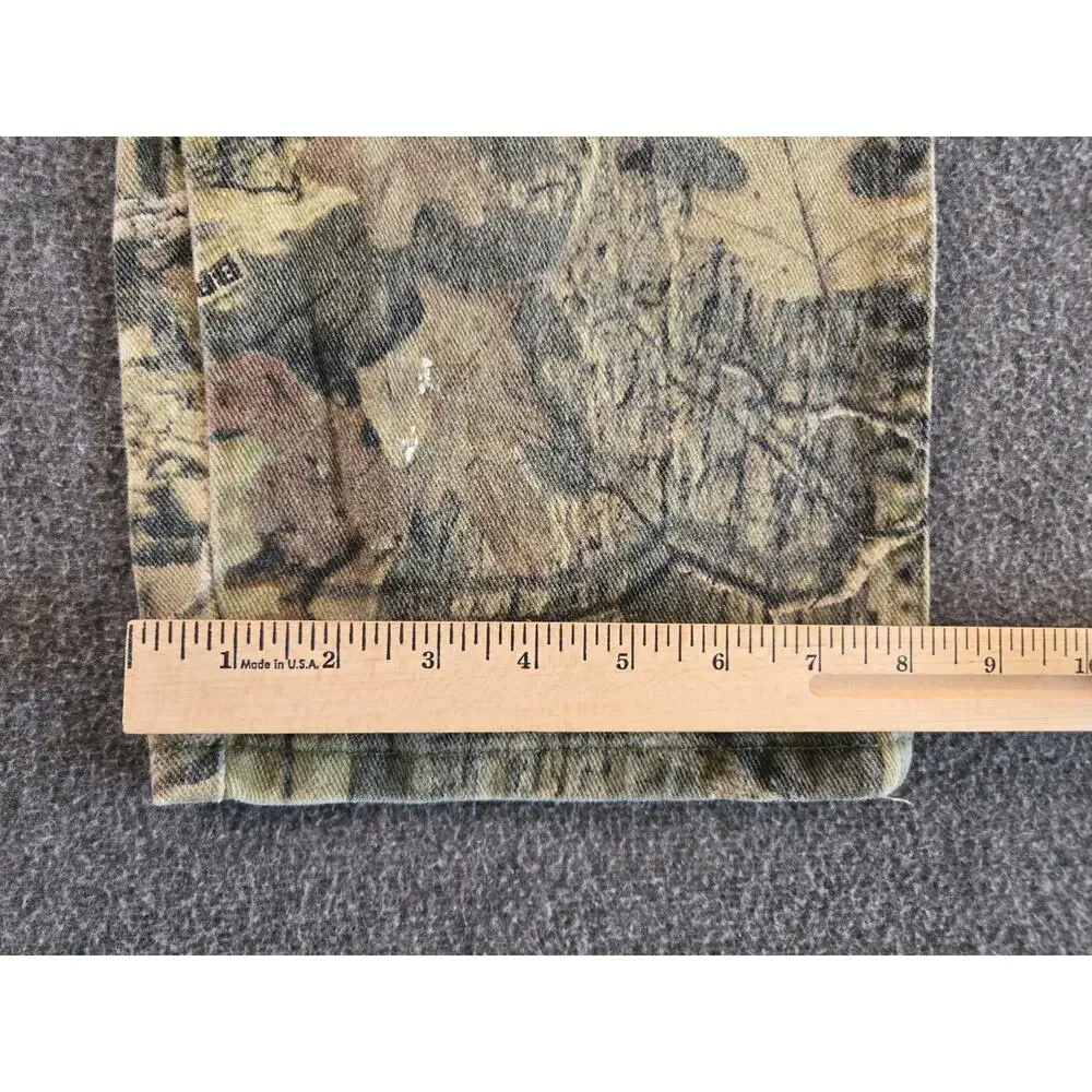 Wrangler Pro Gear Vtg Y2K Mossy Oak Breakup Camo Jeans Mens Sz 36x32 Gorpcore